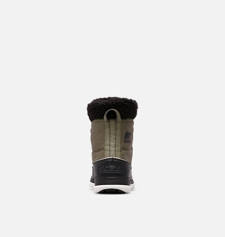 Botas Nieve Sorel Mujer - ™ Explorer Carnival Bajas Negras/Verde - 63270-FCOX